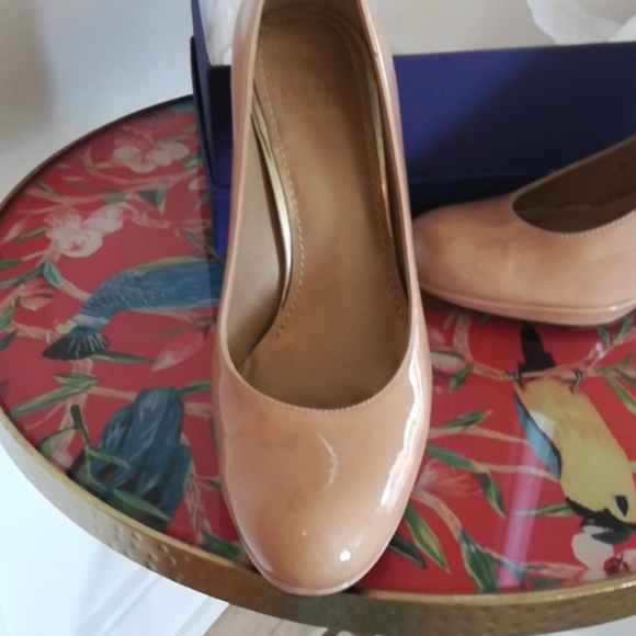 Stuart Weitzman Platswoon Cream Patent Leather - Picture 4 of 14